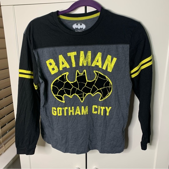 Batman Baseball Jersey Style Graphic T-Shirt - Picture 1 of 12